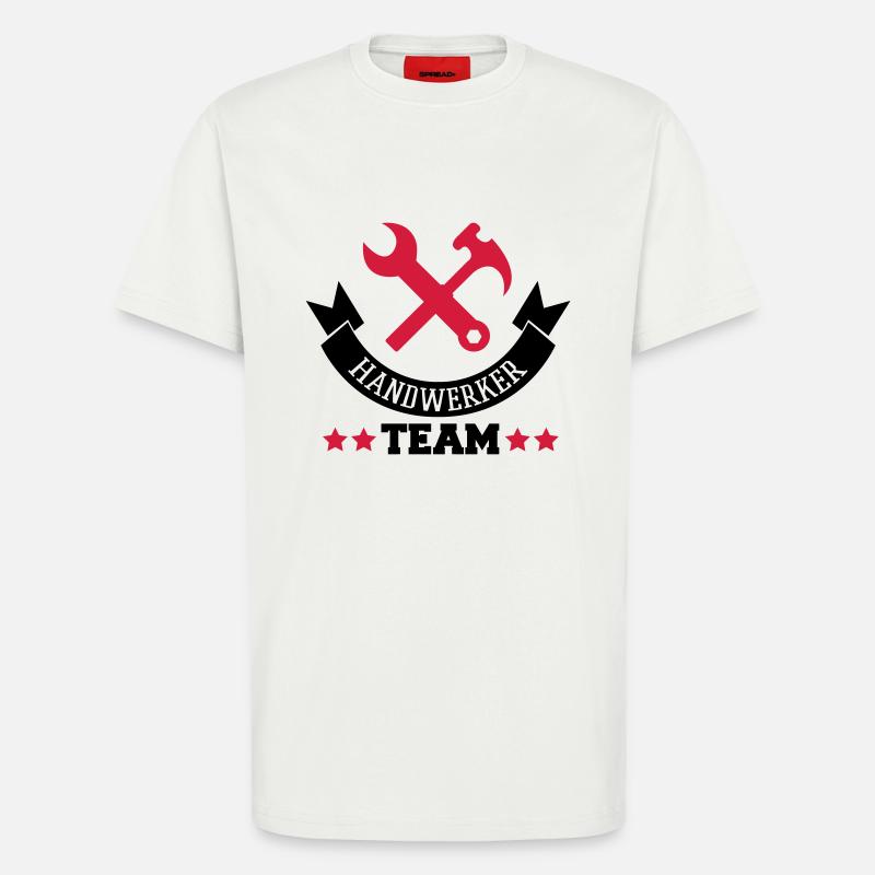 handwerker_team_2 - T-Shirt - made by SPREAD - OFF WHITE