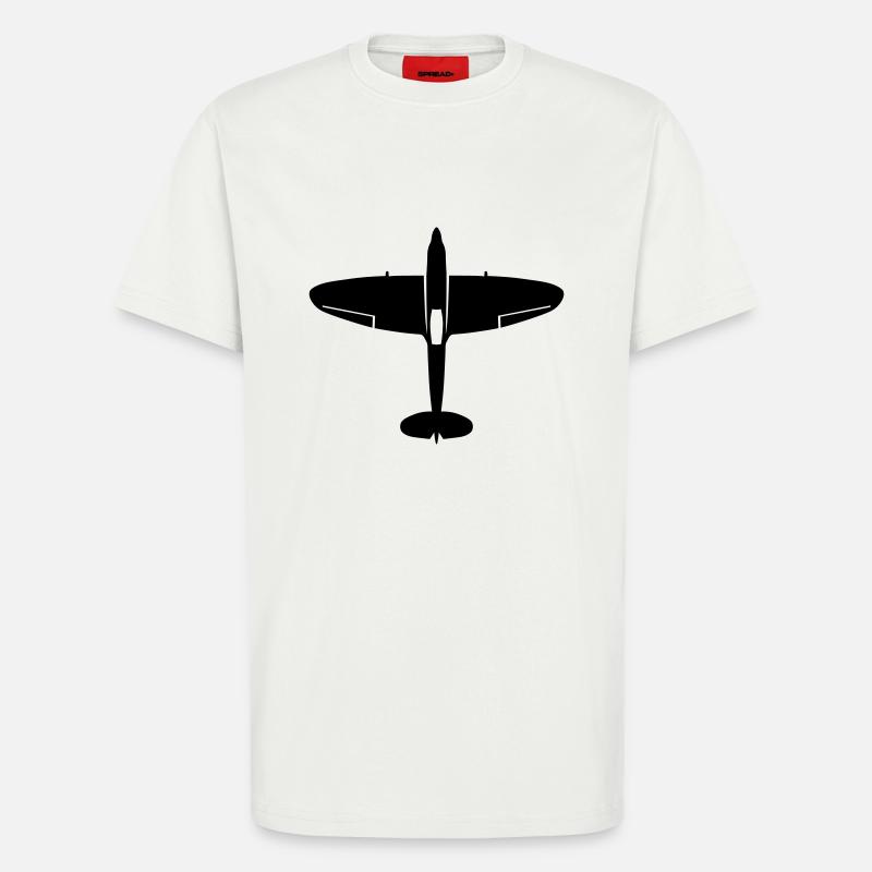 spitfire_oben - T-Shirt - made by SPREAD - OFF WHITE
