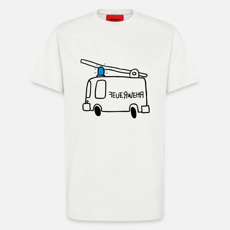 Feuerwehr - T-Shirt - made by SPREAD - OFF WHITE
