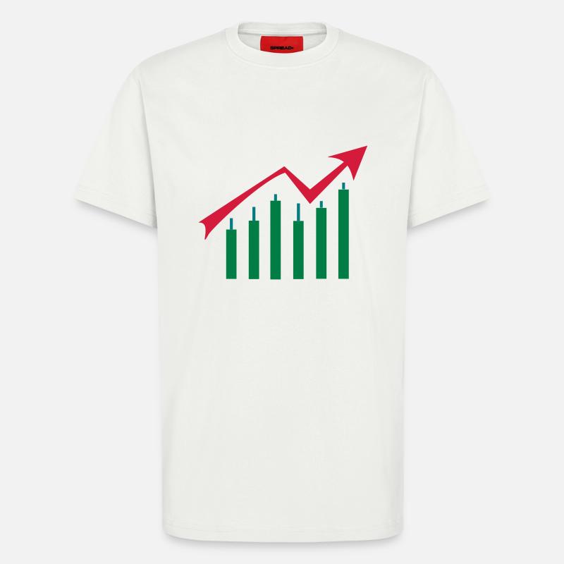 forex up - T-Shirt - made by SPREAD - OFF WHITE