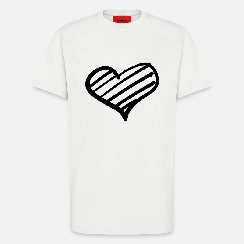 Hearts 1 - T-Shirt - made by SPREAD - OFF WHITE