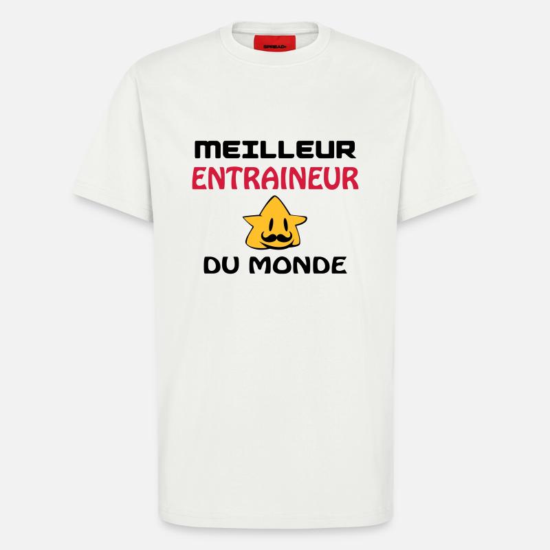 BESTER TRAINER DER WELT - T-Shirt - made by SPREAD - OFF WHITE