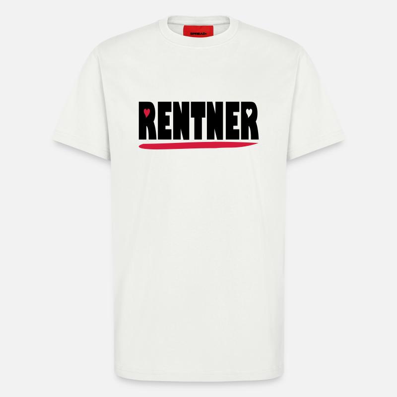 endlich Rentner - T-Shirt - made by SPREAD - OFF WHITE