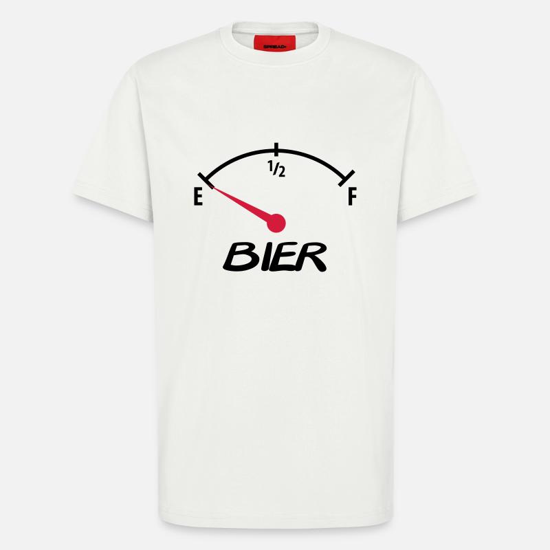bier - T-Shirt - made by SPREAD - OFF WHITE