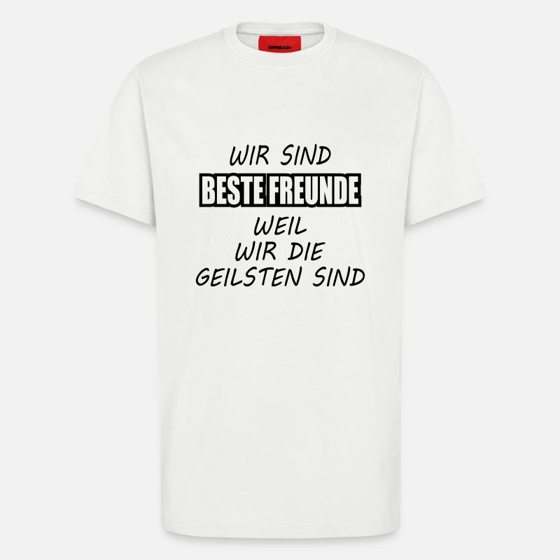 Beste Freunde - T-Shirt - made by SPREAD - OFF WHITE