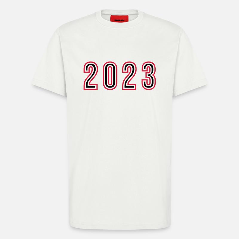 Numéro de l’année 2023 - T-shirt bio décontracté fabriqué en UE - OFF WHITE