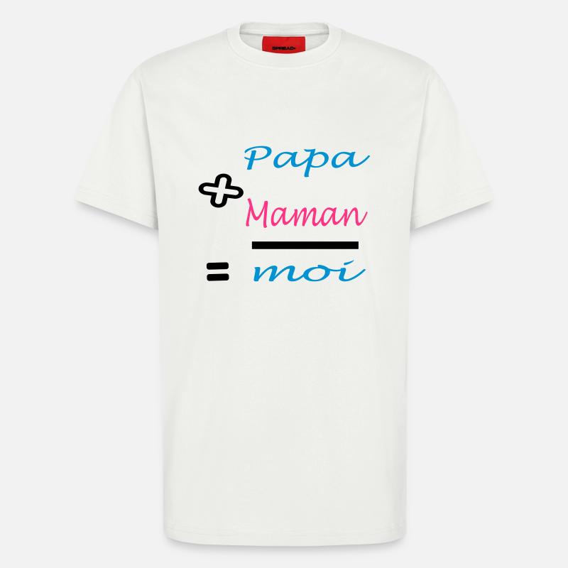 Papa plus Mama - T-Shirt - made by SPREAD - OFF WHITE