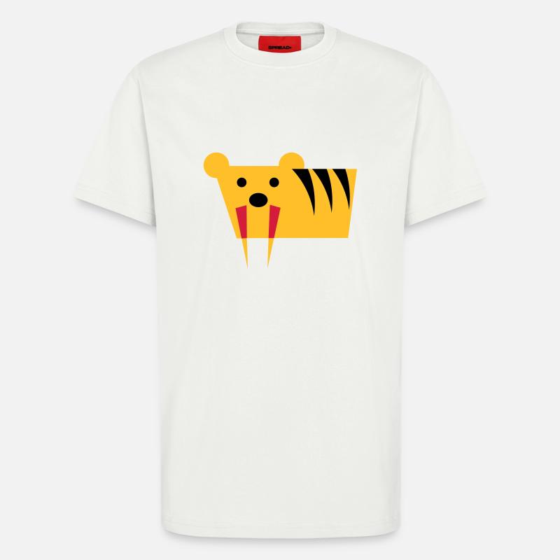 Säbelzahntiger - T-Shirt - made by SPREAD - OFF WHITE