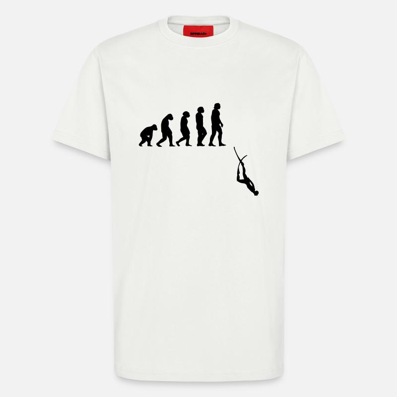 Evolution Apnoe Tauchen - T-Shirt - made by SPREAD - OFF WHITE