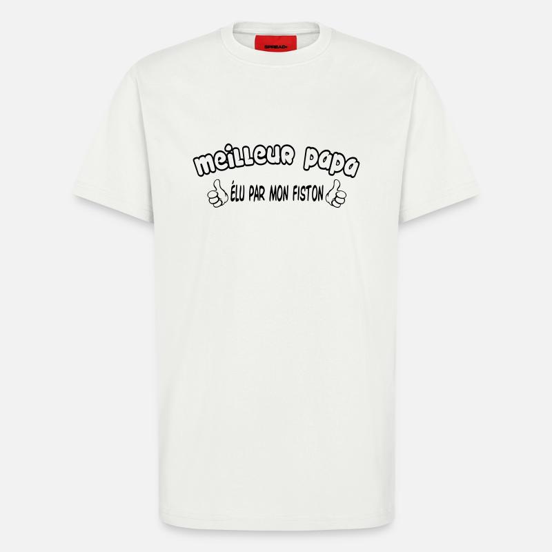 BESTER VATER - T-Shirt - made by SPREAD - OFF WHITE