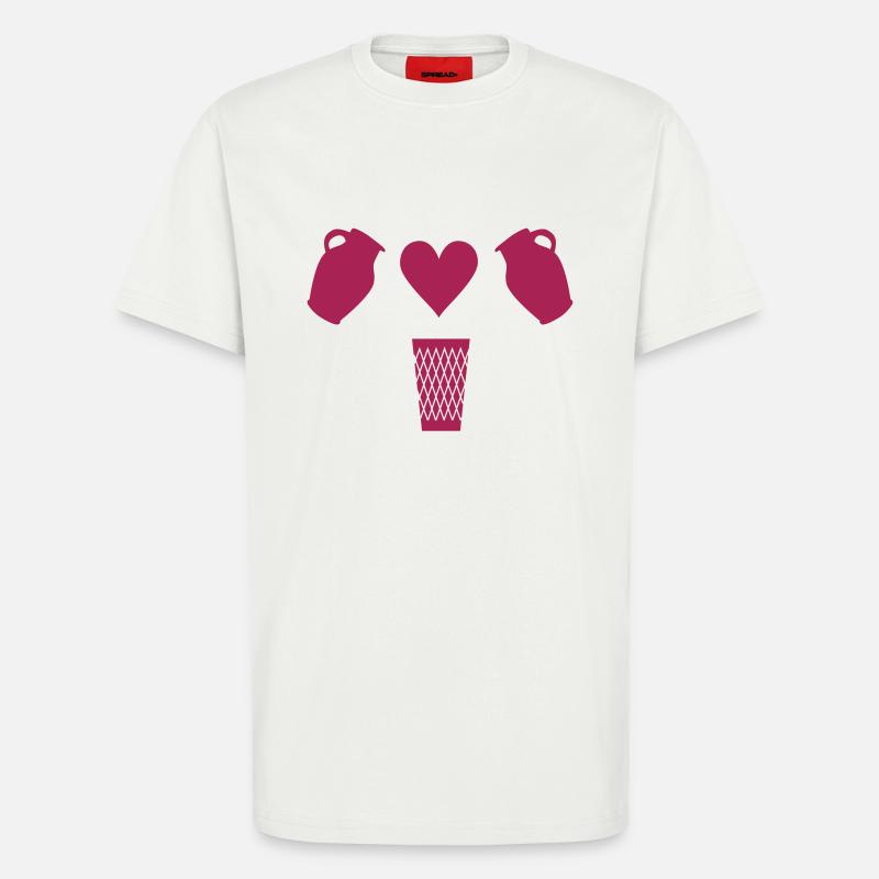 Bembel Love - Apfelwein und Geripptes - T-Shirt - made by SPREAD - OFF WHITE