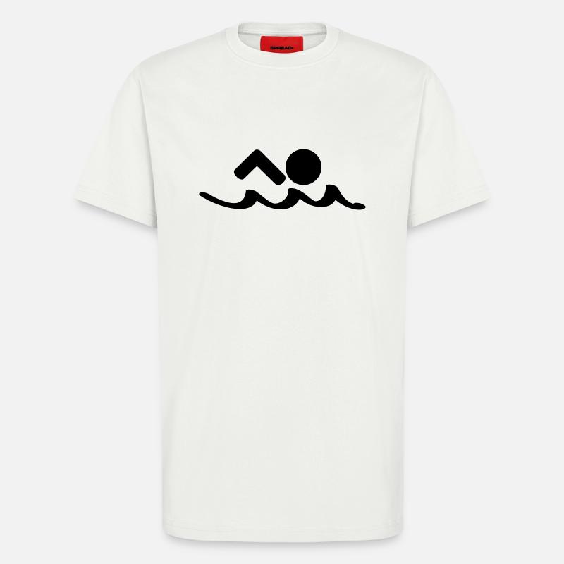 schwimmen - T-Shirt - made by SPREAD - OFF WHITE