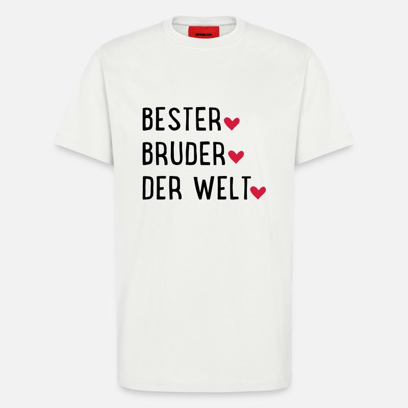 Bester Bruder der Welt - T-Shirt - made by SPREAD - OFF WHITE