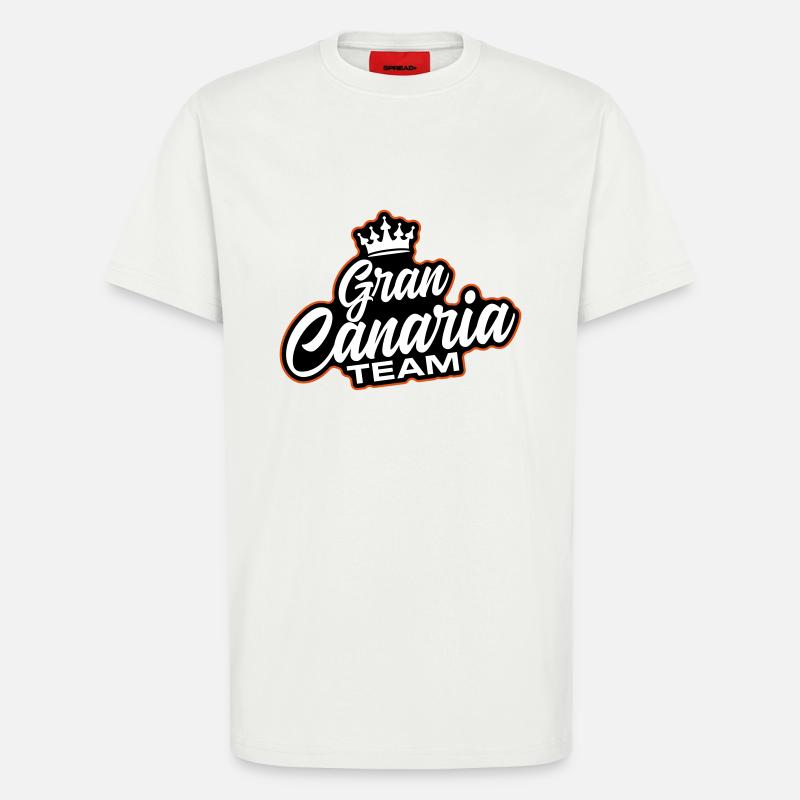 L’équipe de Gran Canaria - T-shirt bio décontracté fabriqué en UE - OFF WHITE