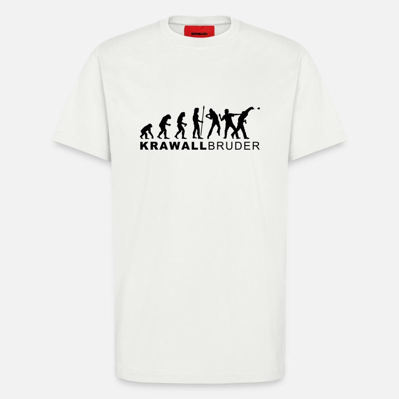 evolution_krawallbruder2 - T-Shirt - made by SPREAD - OFF WHITE