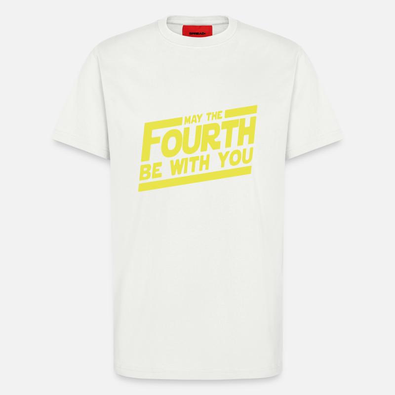 May The 4th Fourth - T-Shirt - made by SPREAD - OFF WHITE