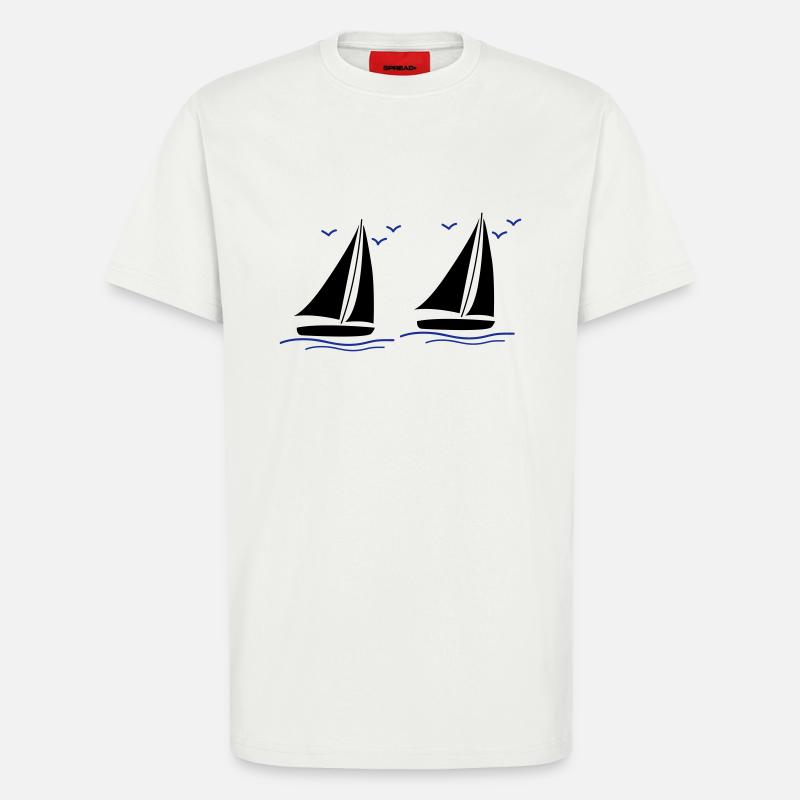 segelboote 02 - T-Shirt - made by SPREAD - OFF WHITE