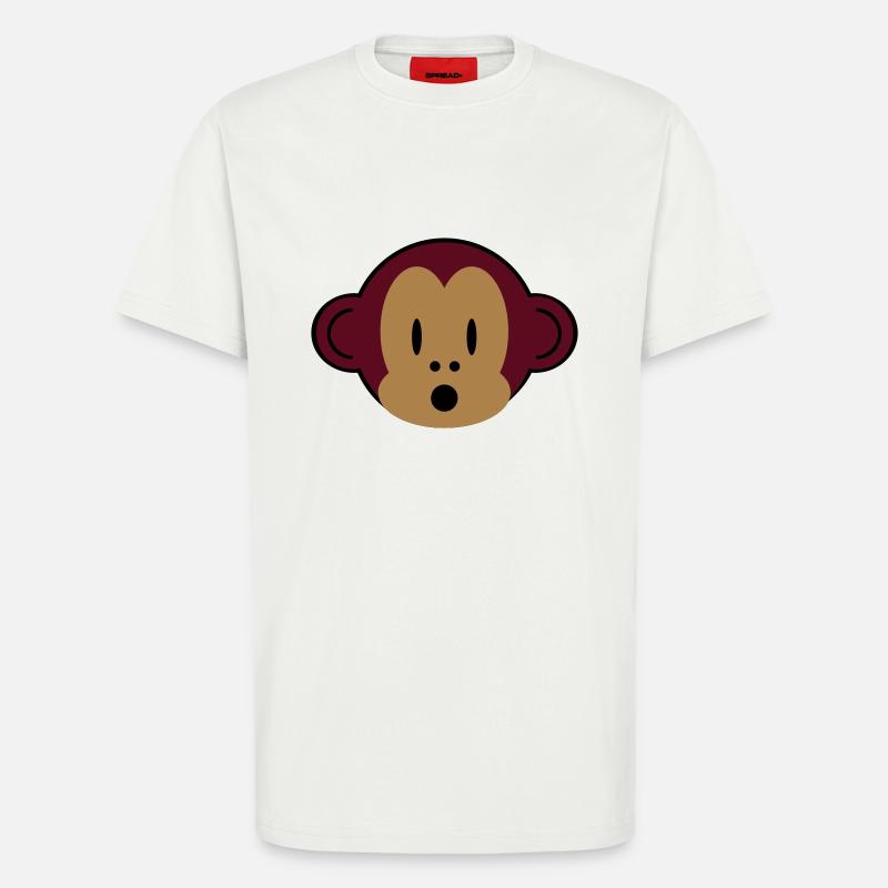 affe monkey - T-Shirt - made by SPREAD - OFF WHITE