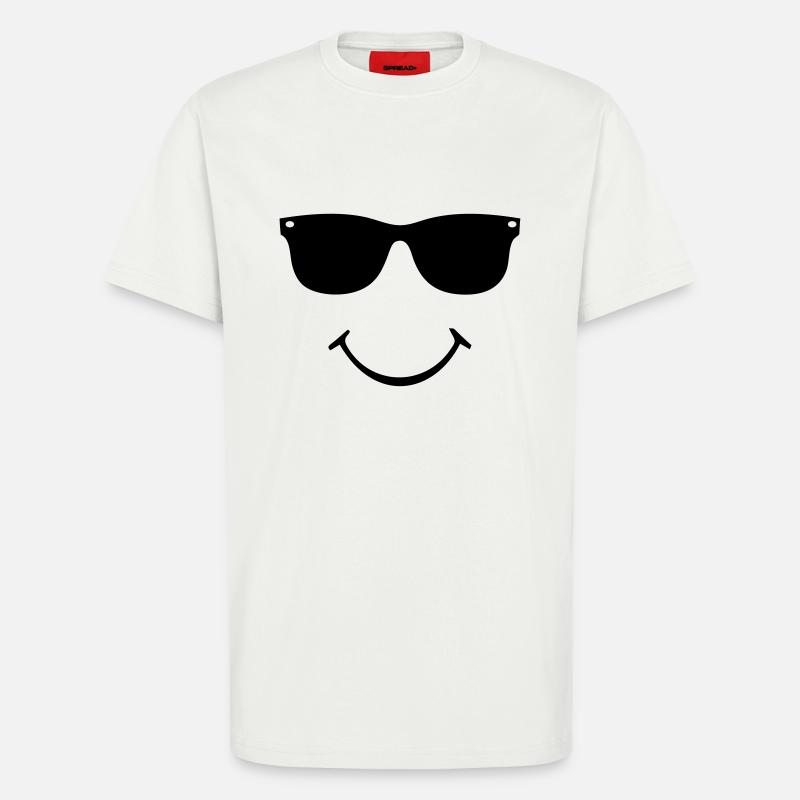 smiley face - T-Shirt - made by SPREAD - OFF WHITE