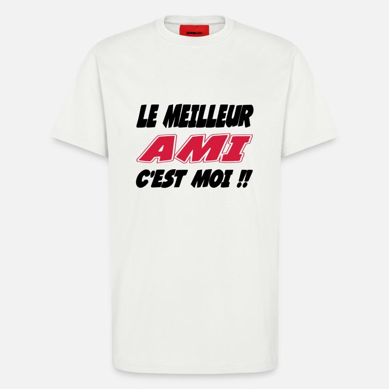 Der beste FREUND bin ich!! - T-Shirt - made by SPREAD - OFF WHITE