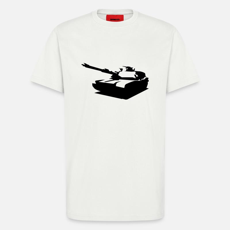 panzer - T-Shirt - made by SPREAD - OFF WHITE
