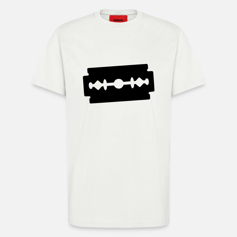 Rasierklinge Symbol - T-Shirt - made by SPREAD - OFF WHITE