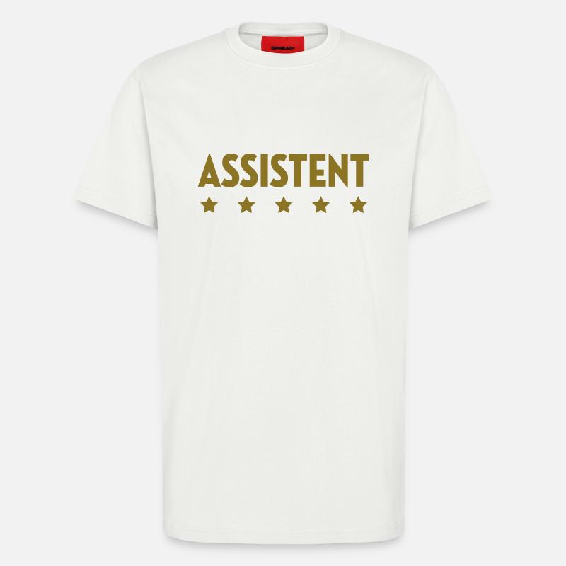 Assistent - Assistentin - Mitarbeiter - Chef - T-Shirt - made by SPREAD - OFF WHITE