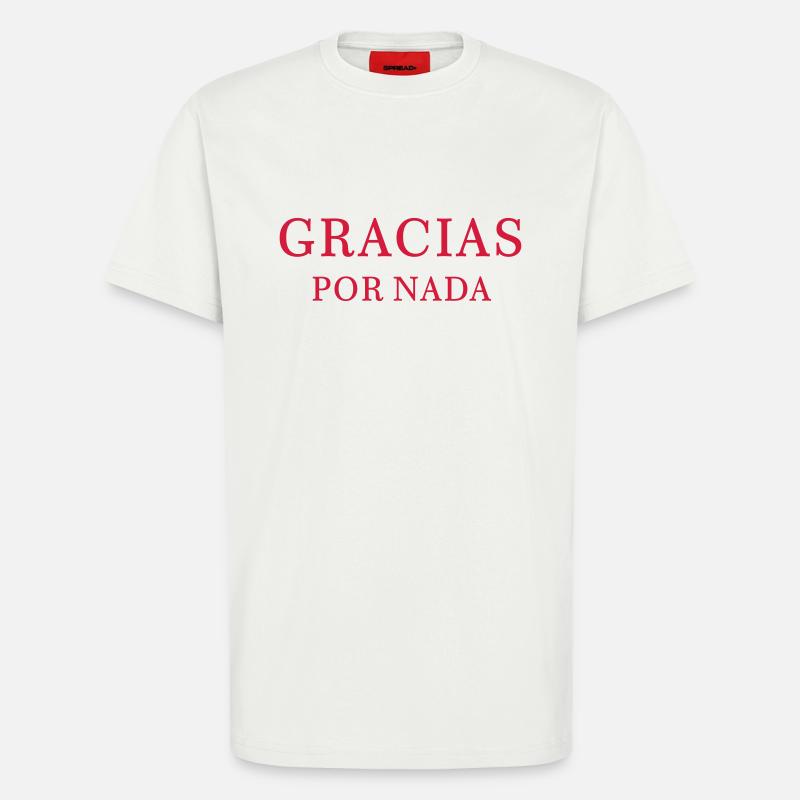 Merci pour rien - T-shirt bio décontracté fabriqué en UE - OFF WHITE
