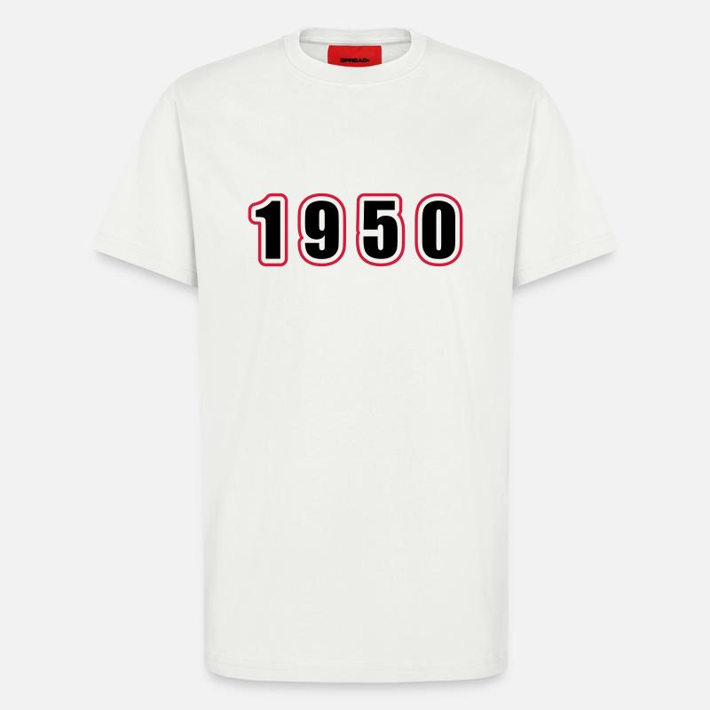 1950 Year Birthday - T-Shirt - made by SPREAD - OFF WHITE