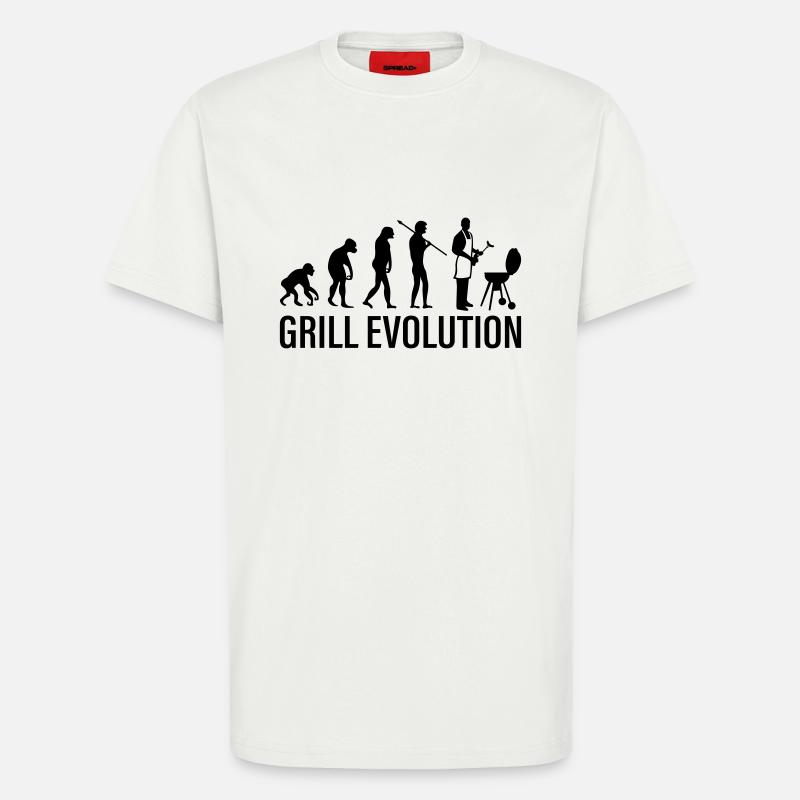 Grill Evolution - T-Shirt - made by SPREAD - OFF WHITE
