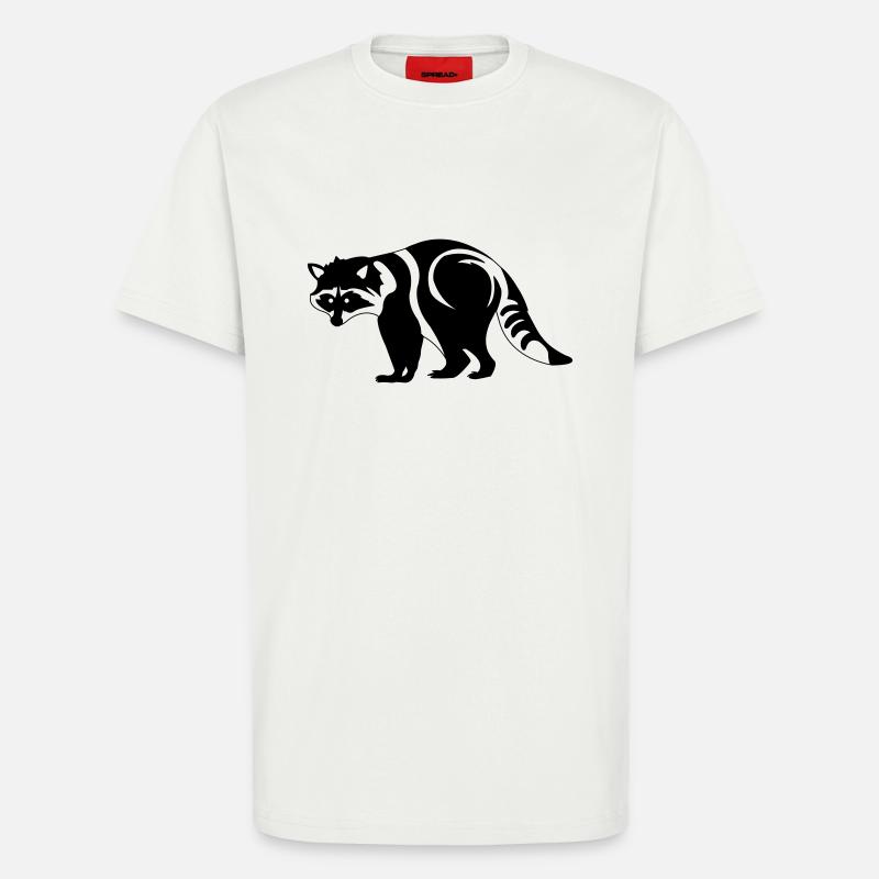 Waschbär - T-Shirt - made by SPREAD - OFF WHITE
