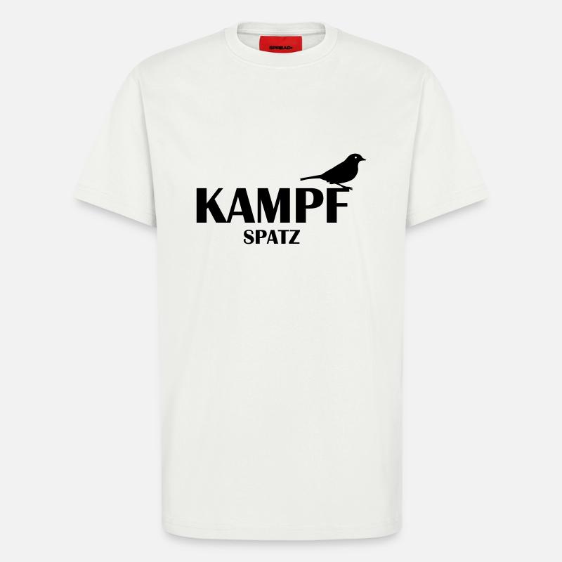 Kampf Spatz (md) - T-Shirt - made by SPREAD - OFF WHITE
