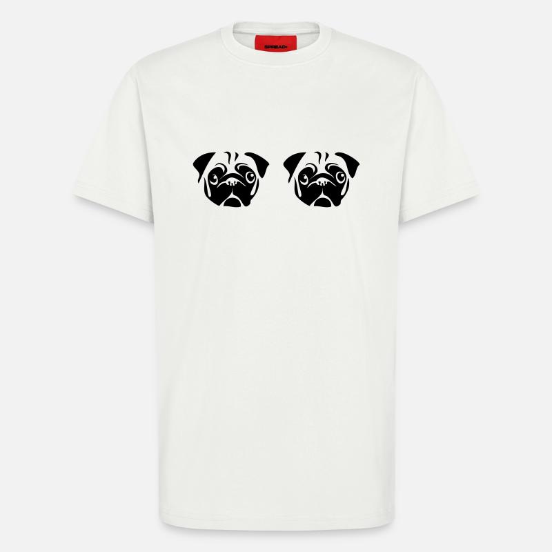 Möpse - T-Shirt - made by SPREAD - OFF WHITE