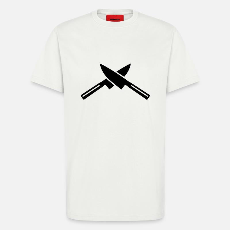 Messer - T-Shirt - made by SPREAD - OFF WHITE
