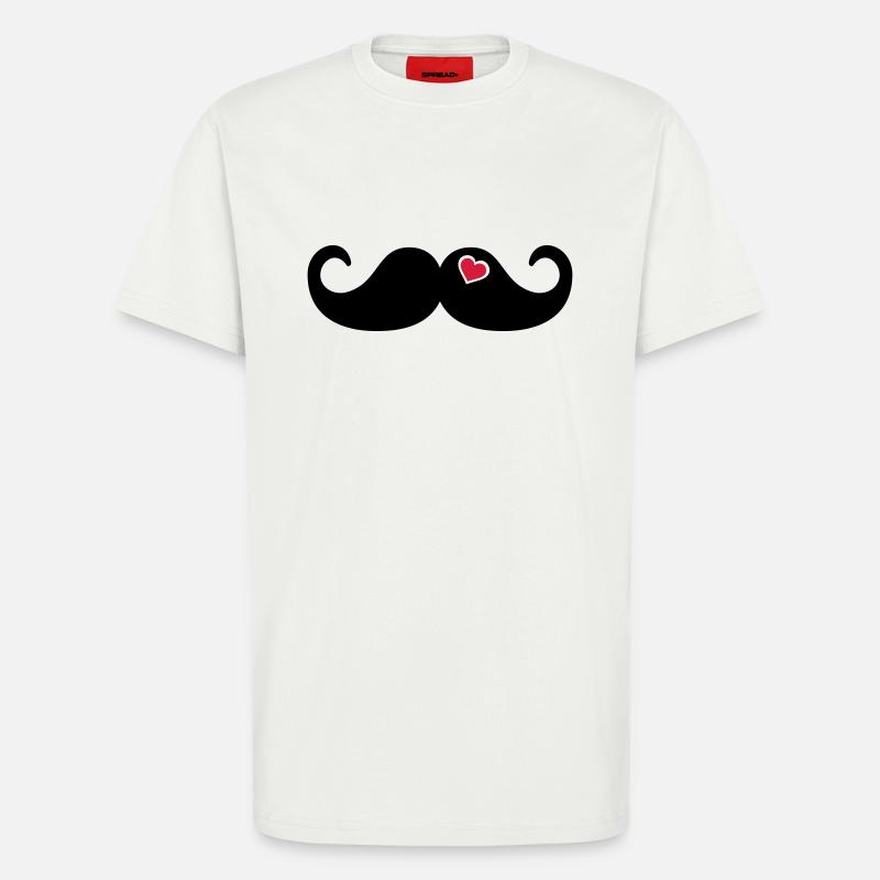 Mustache Bart - T-Shirt - made by SPREAD - OFF WHITE