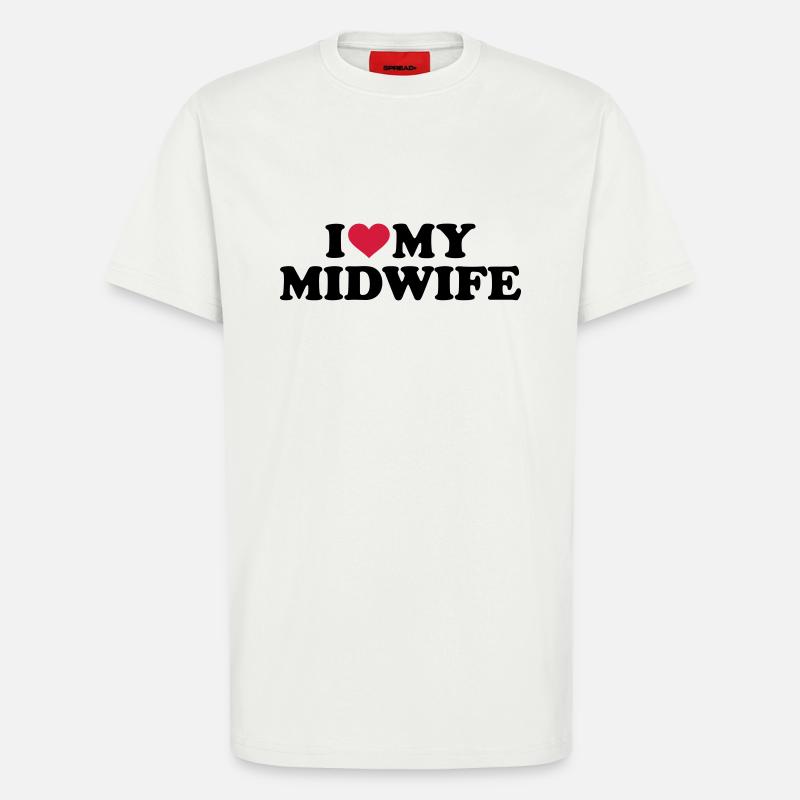 Hebamme - T-Shirt - made by SPREAD - OFF WHITE
