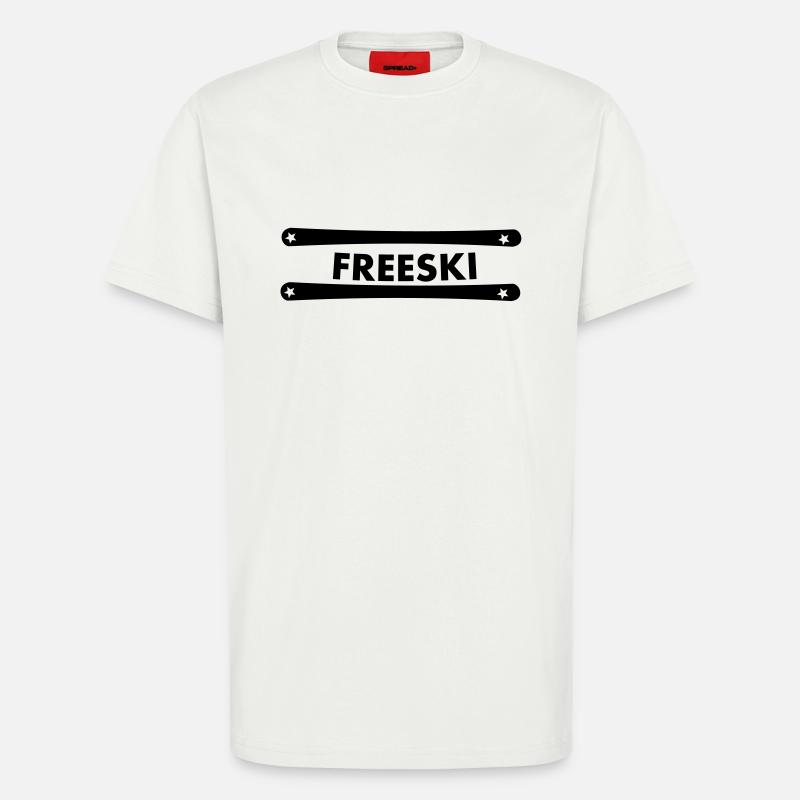 SKI,APRES SKI,SCHNEE,BERGE,FREESKI,TELEMARK,0815 - T-Shirt - made by SPREAD - OFF WHITE