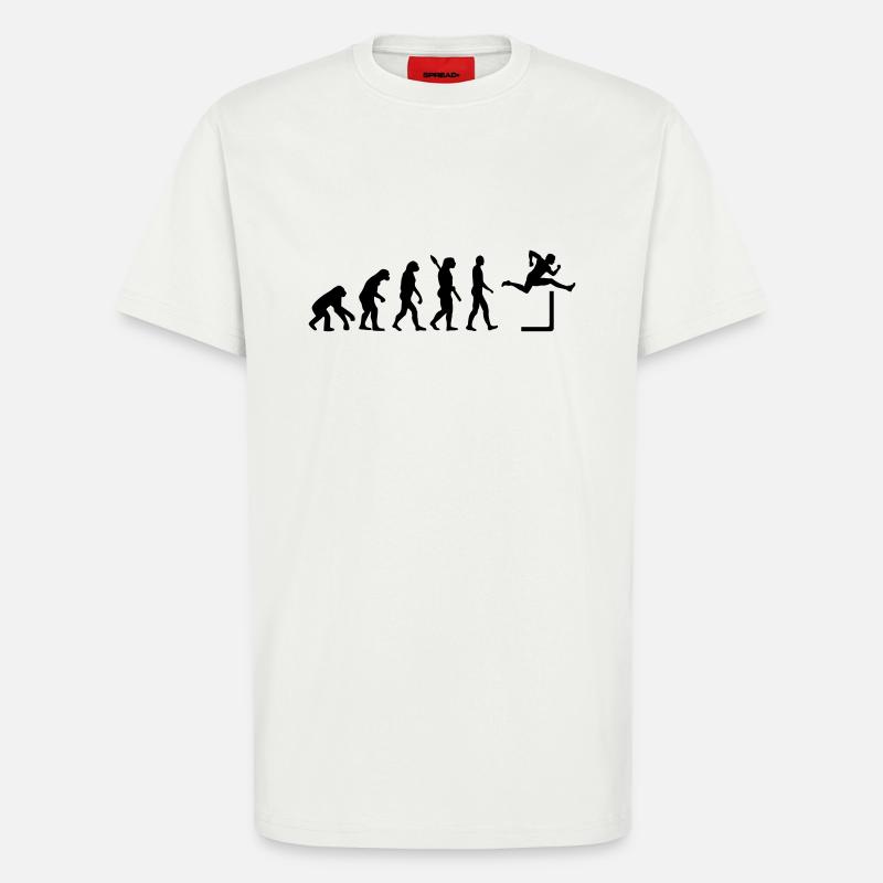 Evolution Hurdles - T-Shirt - made by SPREAD - OFF WHITE