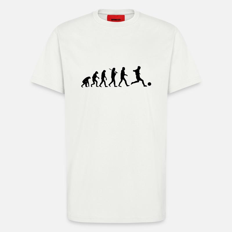 Evolution Fußball - T-Shirt - made by SPREAD - OFF WHITE