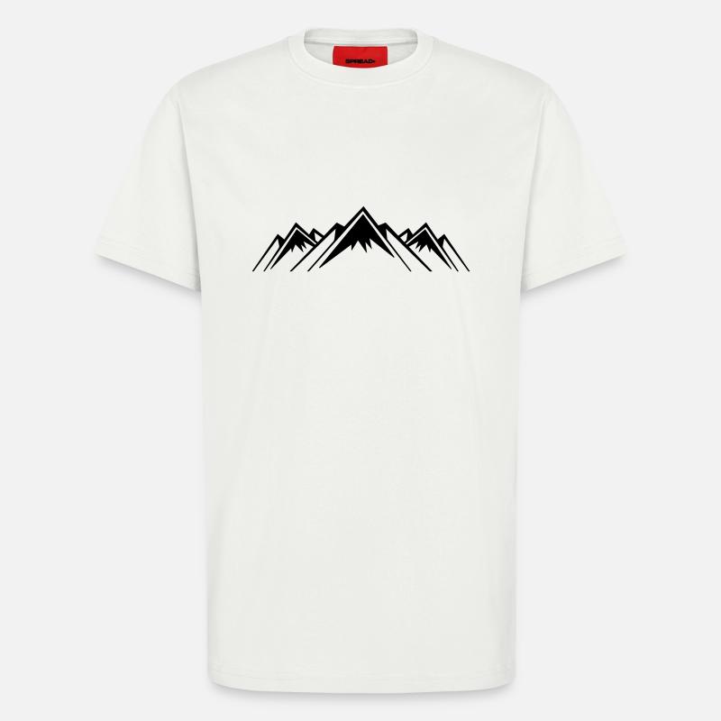 mountains icon - T-Shirt - made by SPREAD - OFF WHITE