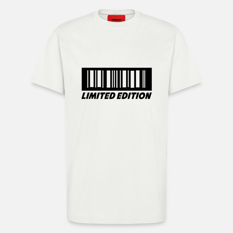 barcode_02 - T-shirt bio décontracté fabriqué en UE - OFF WHITE