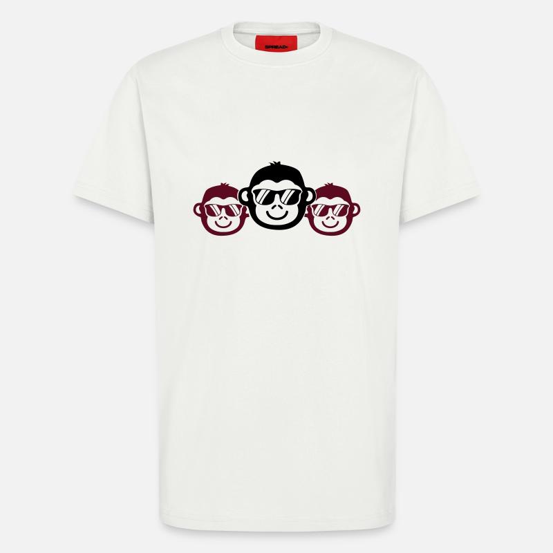 affen cool - T-Shirt - made by SPREAD - OFF WHITE
