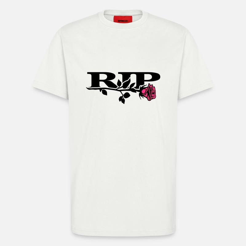 rip_mit_rose_2_2c - T-Shirt - made by SPREAD - OFF WHITE