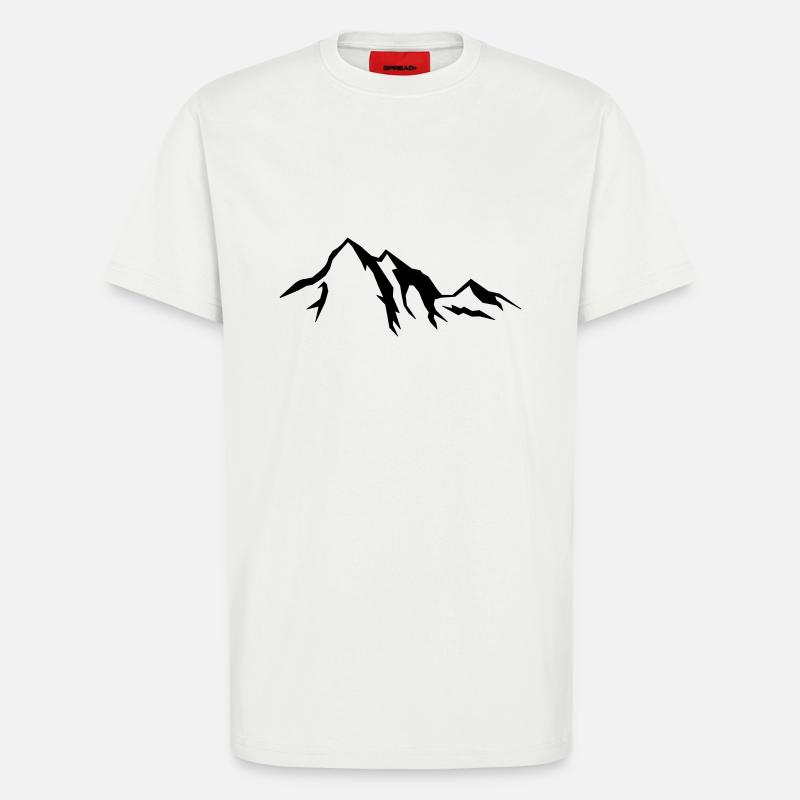 mountains_01 - T-Shirt - made by SPREAD - OFF WHITE