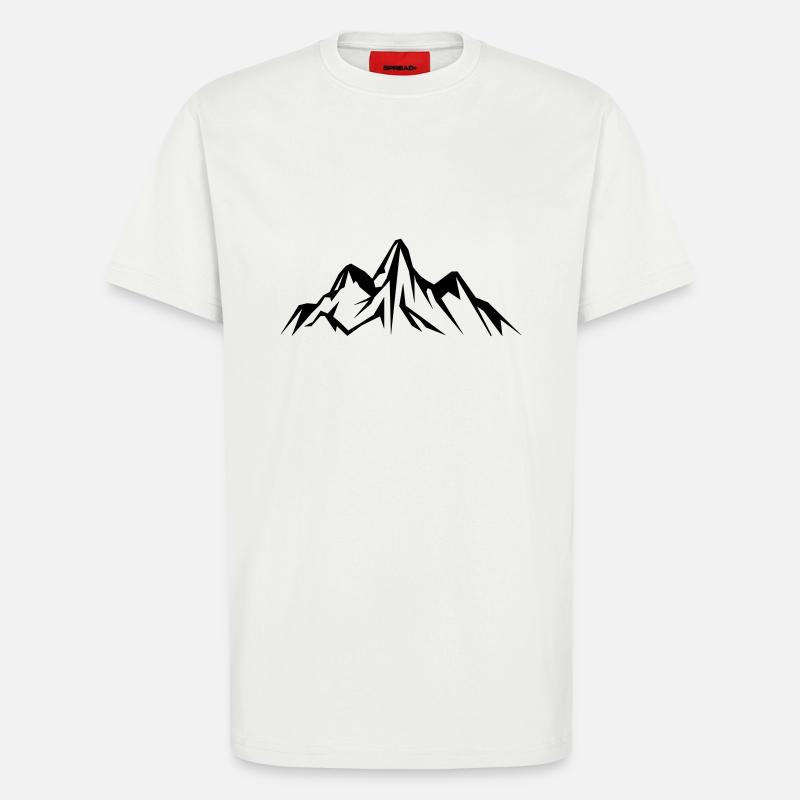 mountain design - T-Shirt - made by SPREAD - OFF WHITE