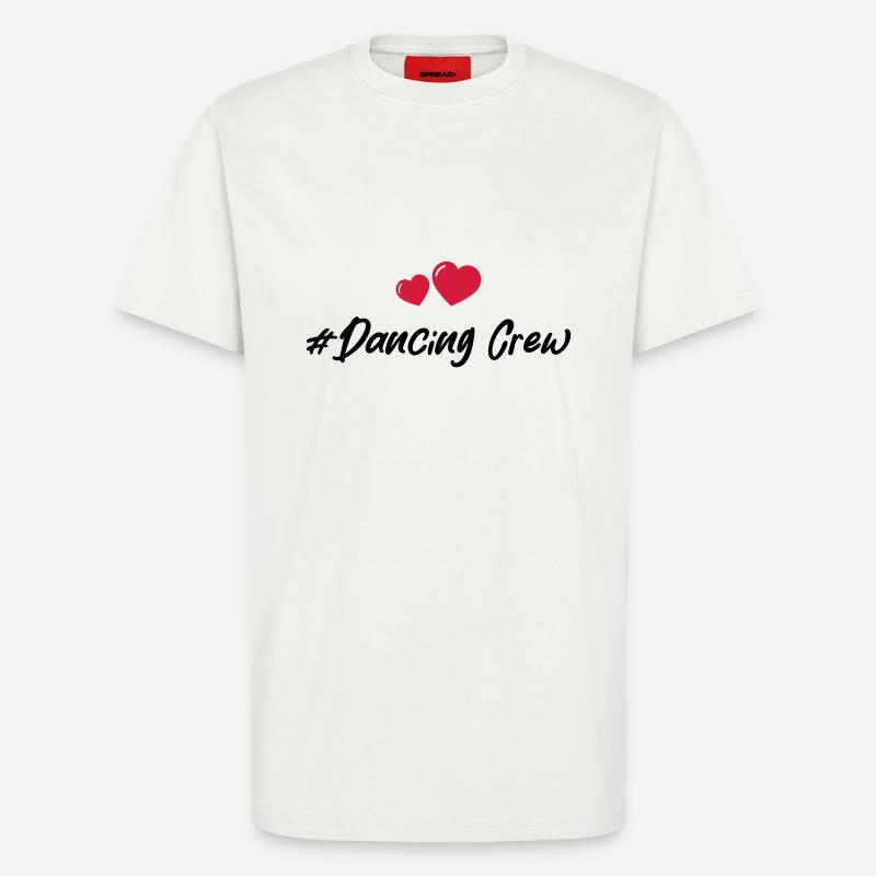 dancing crew herz - T-Shirt - made by SPREAD - OFF WHITE