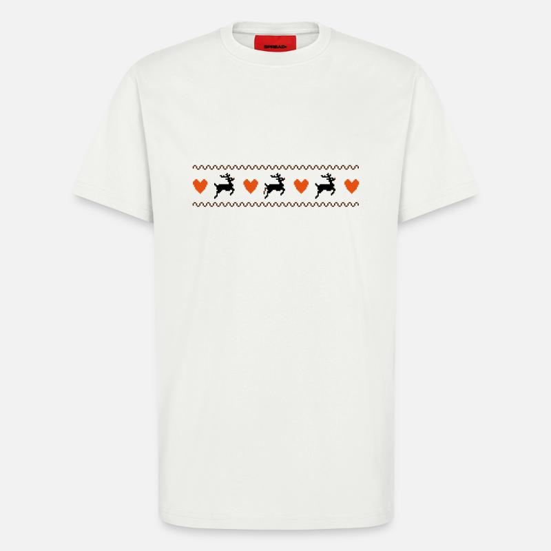 Rentiere - T-Shirt - made by SPREAD - OFF WHITE