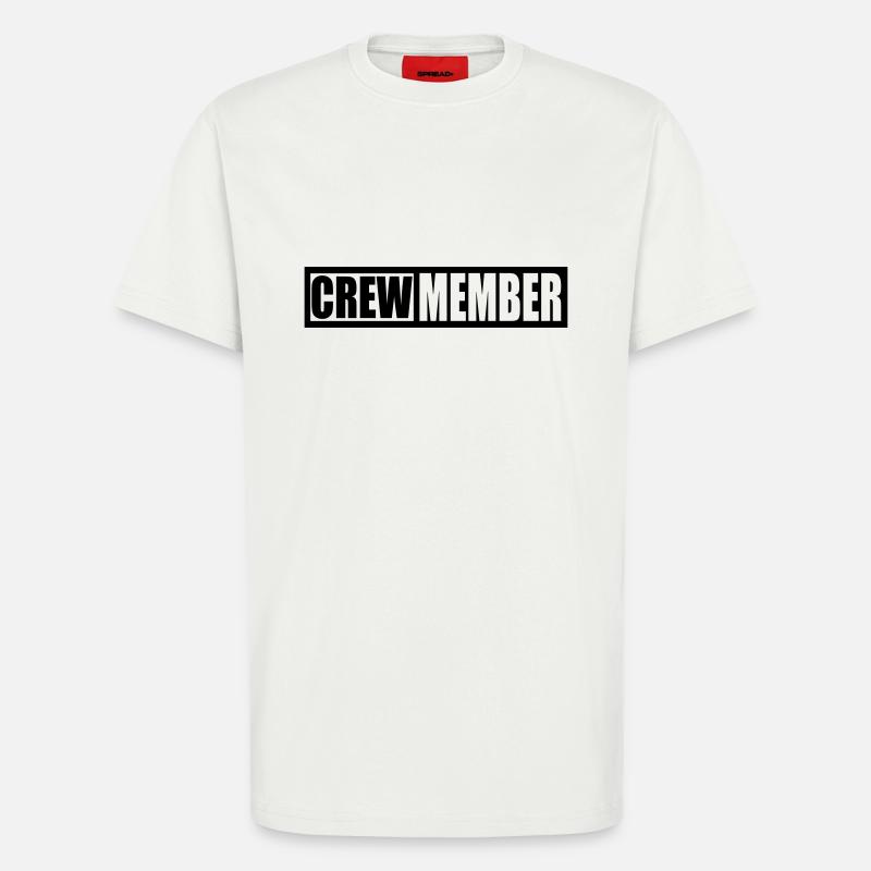 crew - T-Shirt - made by SPREAD - OFF WHITE