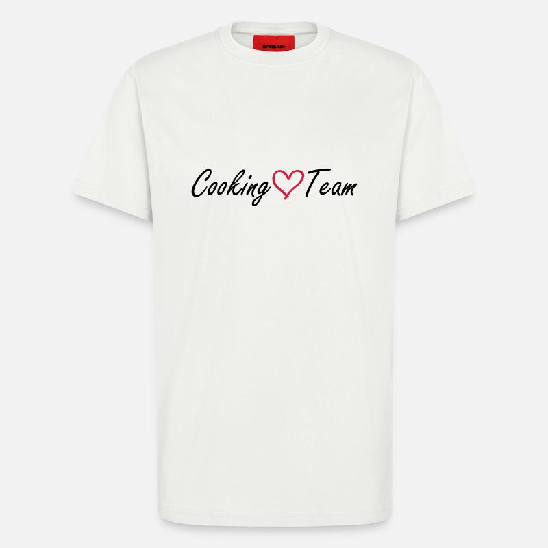 Cooking Team Herz - T-Shirt - made by SPREAD - OFF WHITE