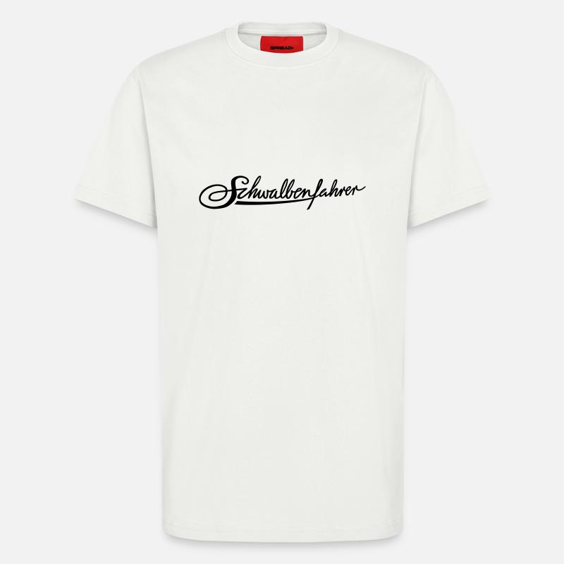 Schwalbenfahrer-Tasche - T-Shirt - made by SPREAD - OFF WHITE